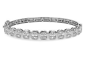 B329-18250: BANGLE .81 TW BAGUETTE 1.00 TW