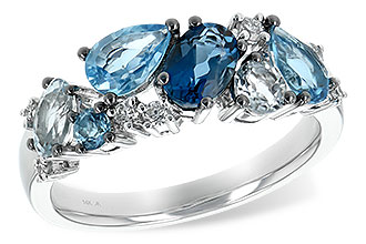 C243-72814: LDS RG 2.05 BLUE TOPAZ 2.16 TGW