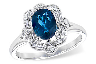 C327-42759: LDS RG 1.35 LONDON BLUE TOPAZ 1.50 TGW