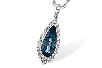 G243-75468: NECK 2.40 LONDON BLUE TOPAZ 2.65 TGW