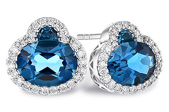 G327-42759: EARR 2.60 TW LONDON BLUE TOPAZ 2.81 TGW