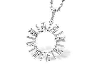 M327-40968: NECK .14 TW BAGUETTES